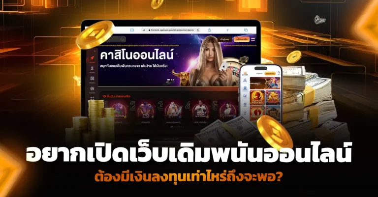 อยากเปิดเว็บพนัน ต้องมีเงินลงทุนเท่าไหร่ถึงจะพอ
